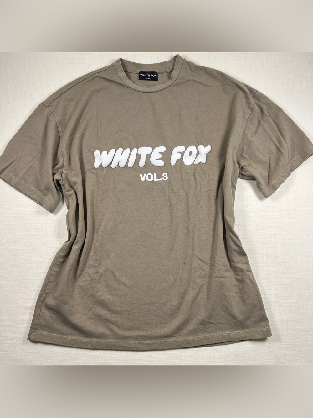 White Fox Offstage Oversized Tee - Fawn - Size XS/S